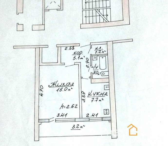 1 ком. квартира.