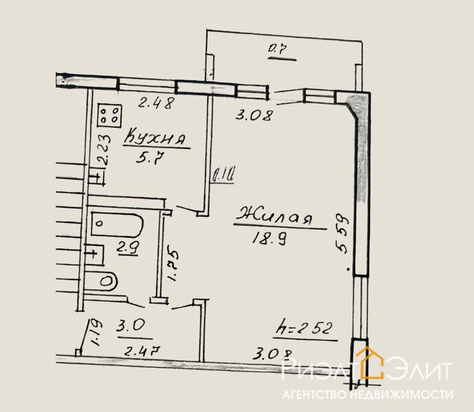 1-ком квартира на Захарова
